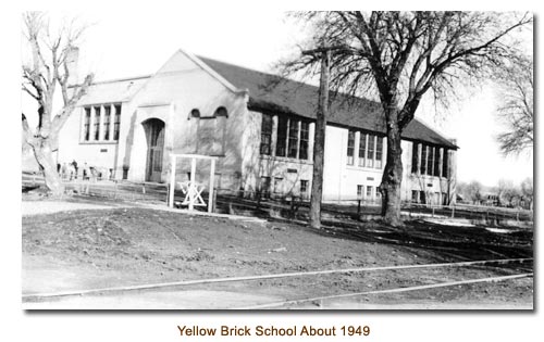 1935 yellow brick school, about 1949