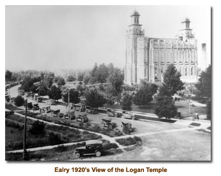 1920's view of the Logan Utah Temple