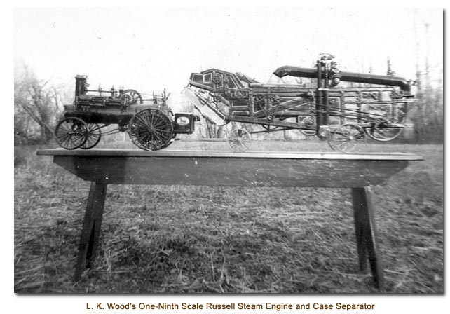 L. K. Wood's one-ninth scale Russell Steam Engine and Case Separator