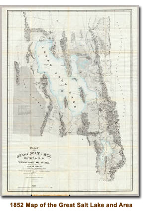 1852 Stansbury Map of the Great Salt Lake