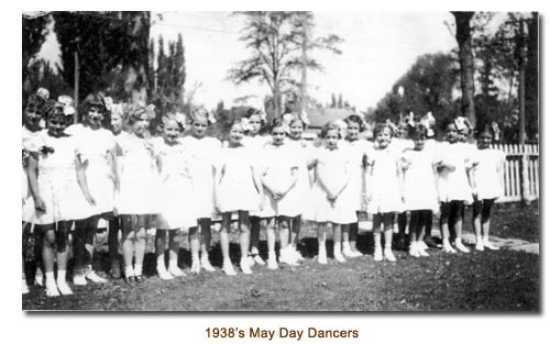 Mendon May Day Dancers for 1938.