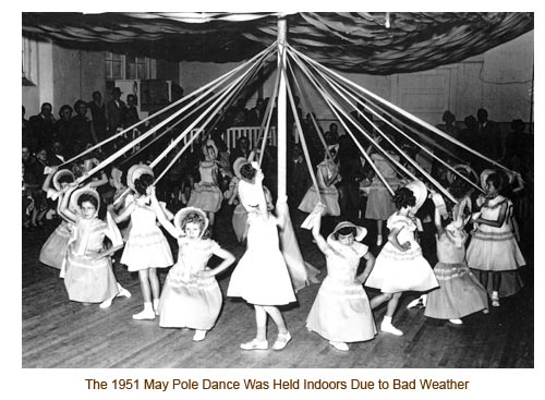 1951 May Pole Dancers