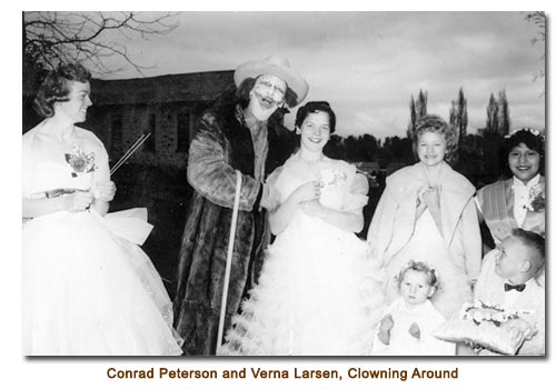 Conrad Peterson and May Queen Verna Larsen