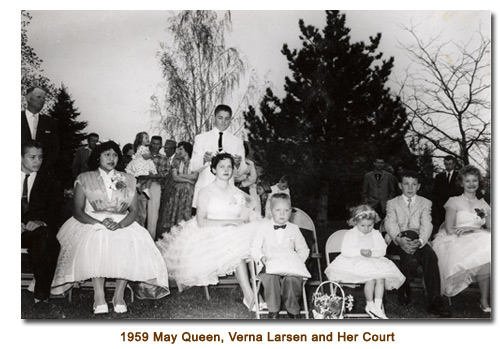 1959 Mendon, Utah Queen of May Verna Larsen