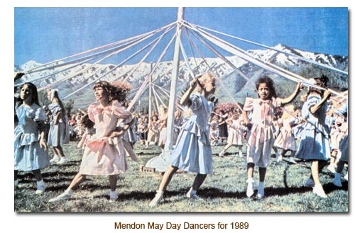Mendon May Day Dancers for 1989
