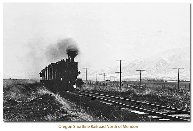Oregon Shortline Railroad North of Mendon