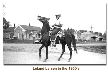 Leland Larsen on Horseback